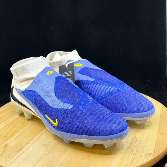 Nike Phantom 6 High Elite FG LV8 White Racer Blue HQ2328-400 Men\'s Size 11 Cleat main image 5